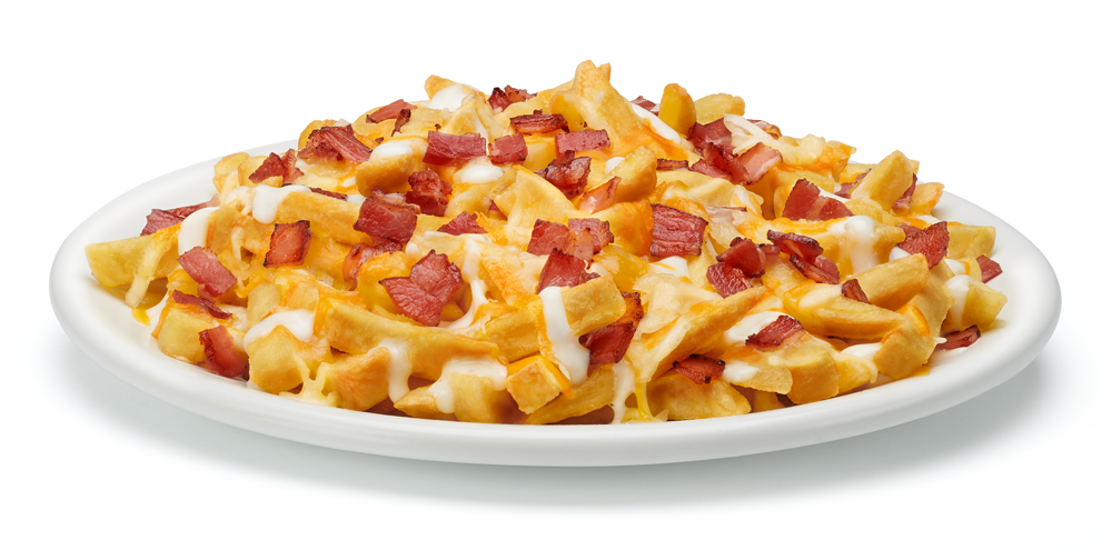 Patatas con bacon y queso