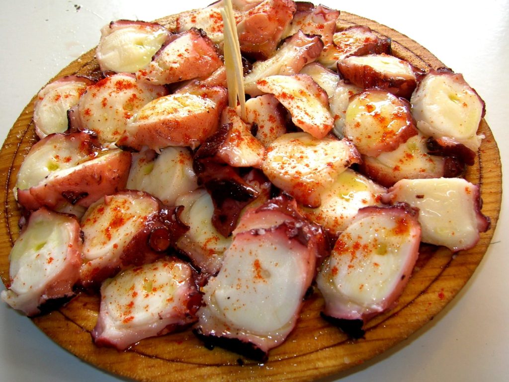 Ración de pulpo a la gallega